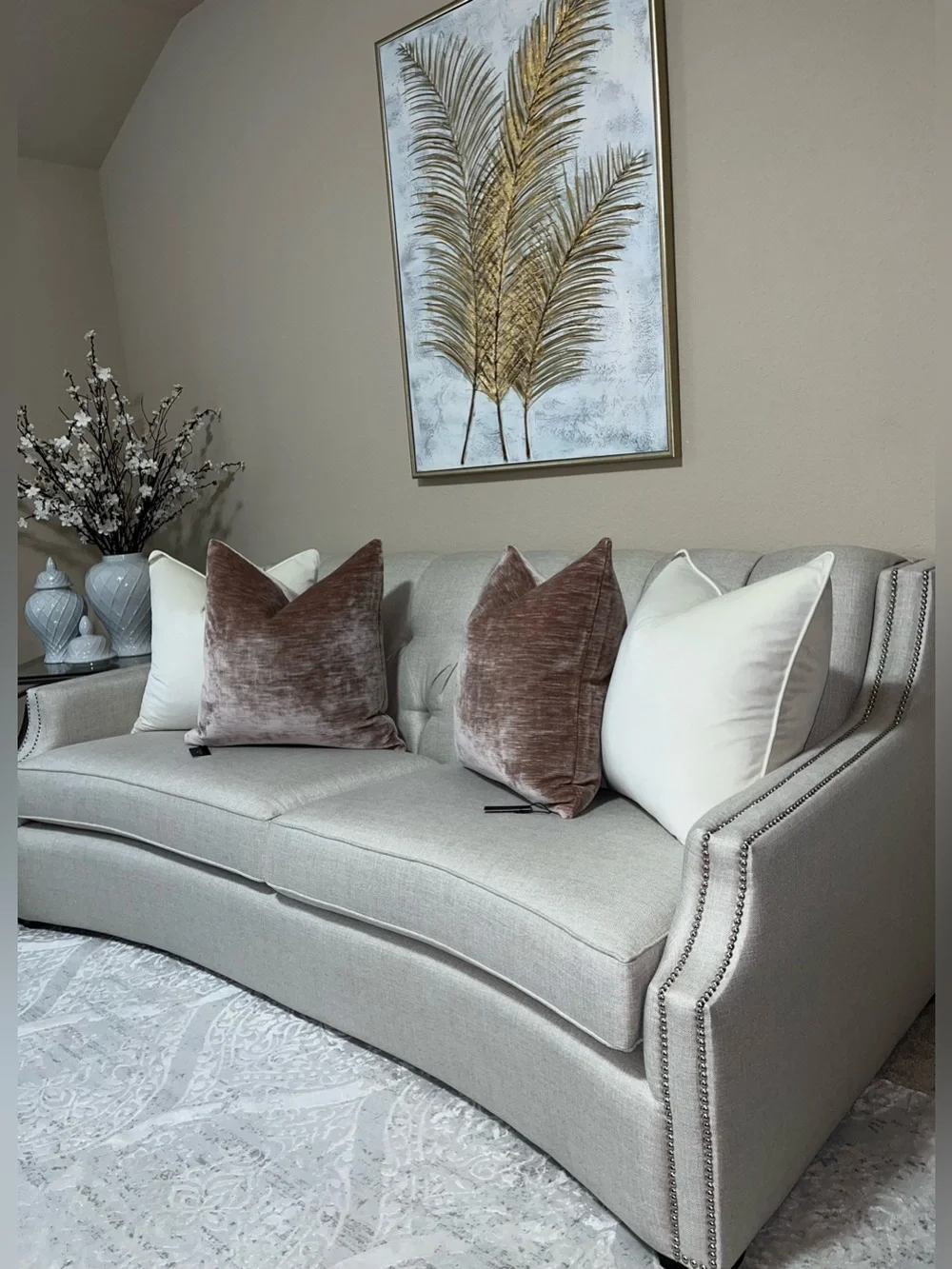 1-NWT P/Kaufmann Mauve  velvet luxury decorative pillow